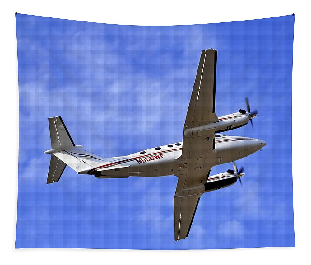 Beechcraft Tapestry featuring the photograph Up and Away by Jason Politte