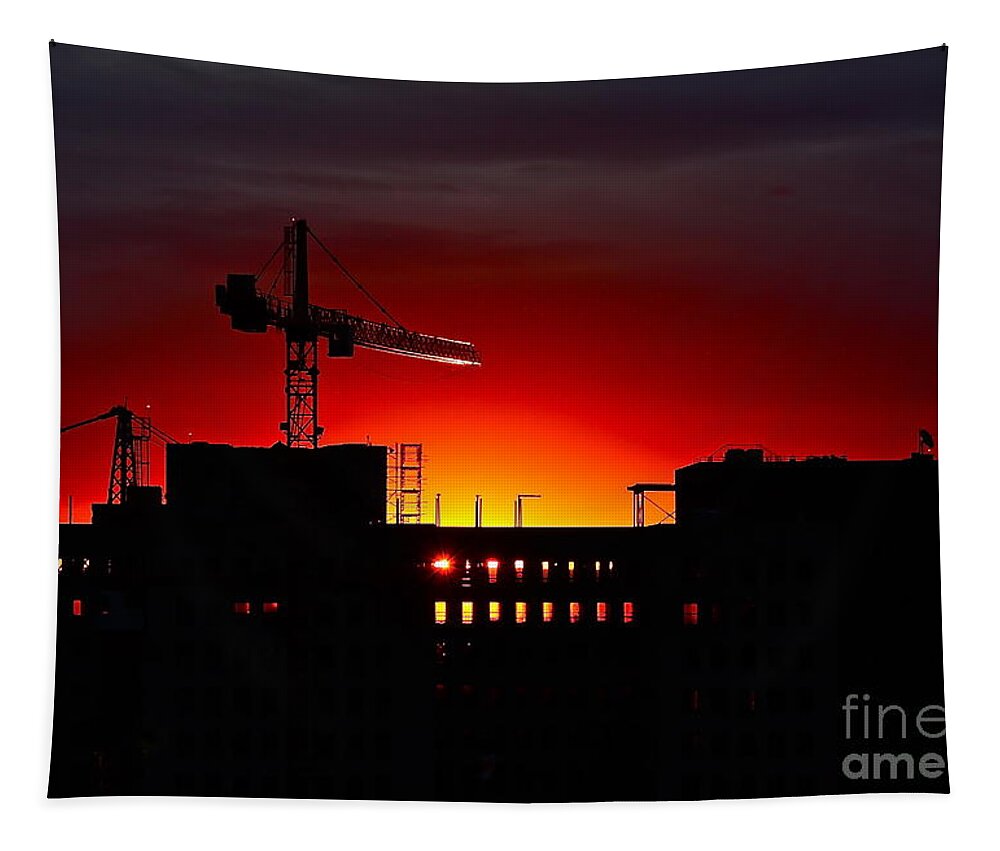 Urban Tapestry featuring the photograph Urban Sunrise by Linda Bianic