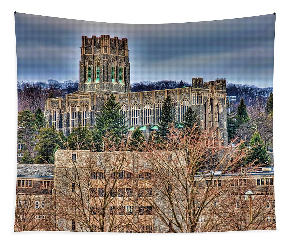 West Point Tapestry featuring the photograph USMA Cadet Chapel by Dan McManus