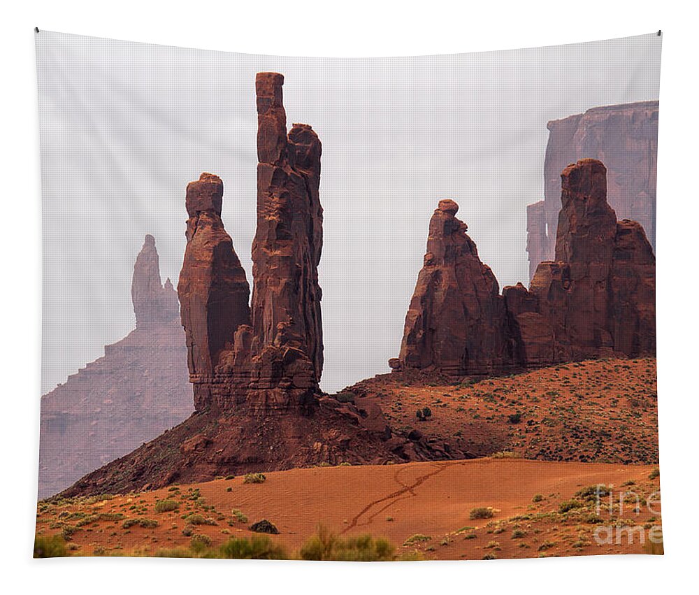 Red Rocks Tapestry featuring the photograph Vanguards by Jim Garrison
