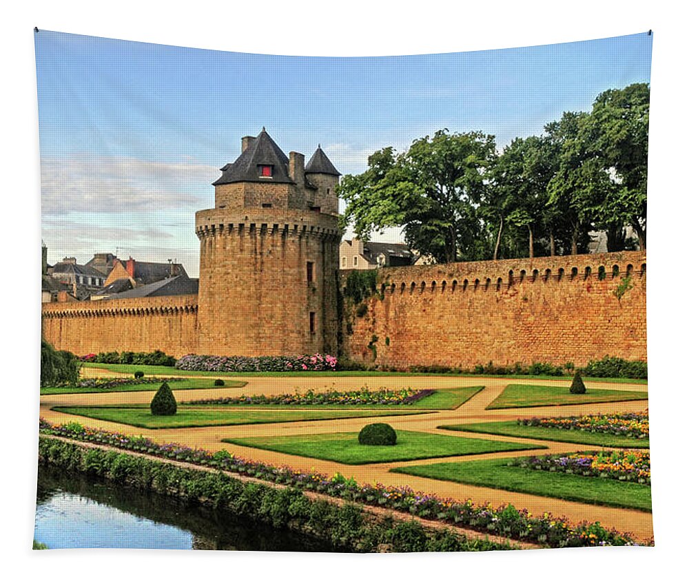 Vannes Tapestry featuring the photograph Vannes in Brittany France by Dave Mills
