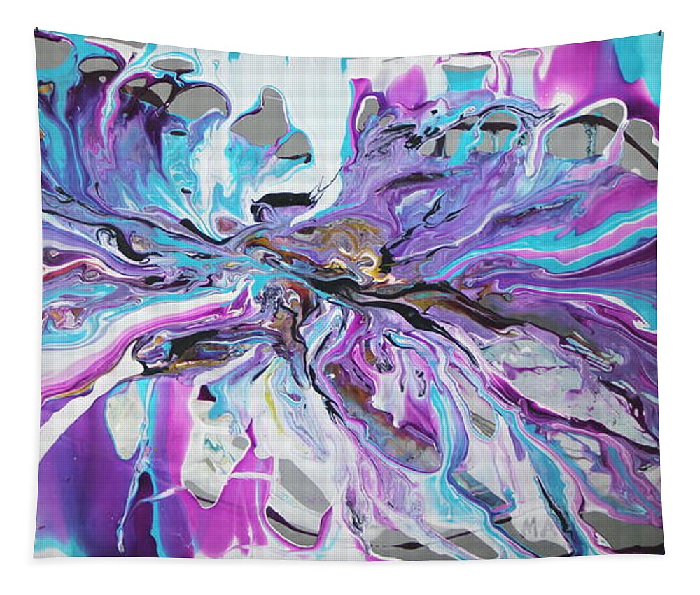 Fluid Tapestry featuring the painting Vessel Redux by Madeleine Arnett