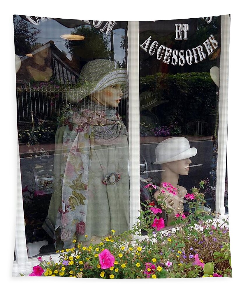 Window Display Tapestry featuring the photograph Vetements by Barbie Corbett-Newmin