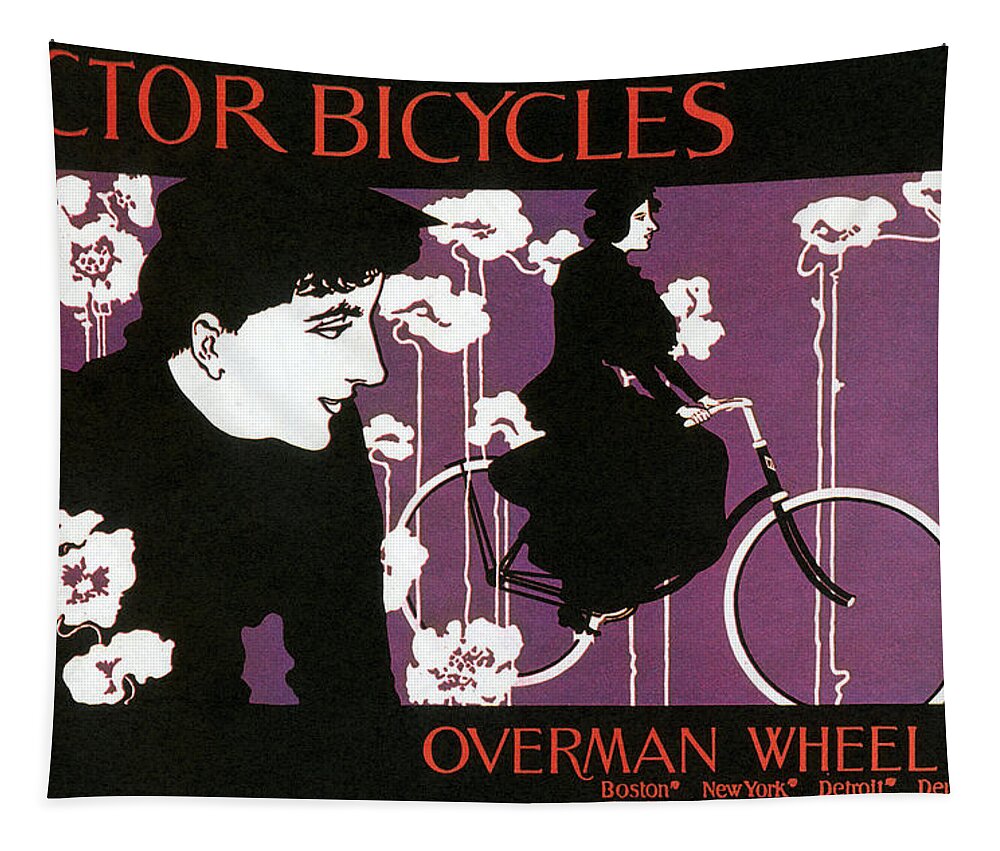 Fine Arts Tapestry featuring the photograph Victor Bicycles Poster, Will. H by Science Source