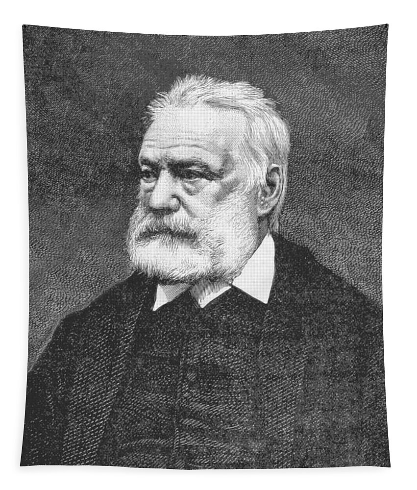 History Tapestry featuring the photograph Victor Hugo, French Author by British Library