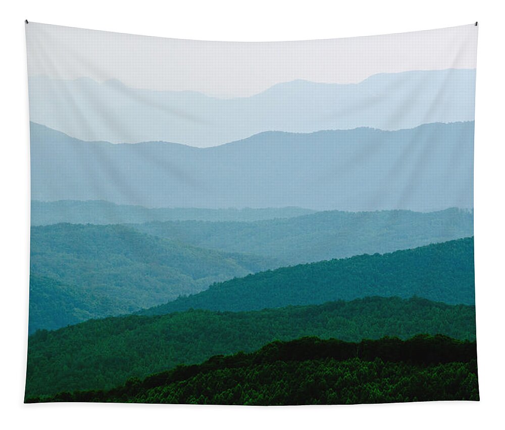 Appalachia Tapestry featuring the photograph View From Max Patch Mountain by Kenneth Murray