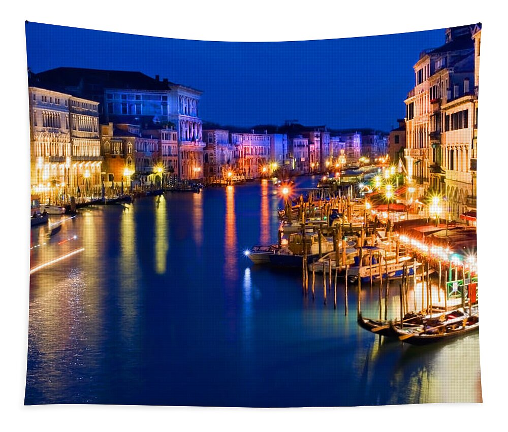 Photography Tapestry featuring the photograph View From The Rialto Bridge by Gigi Ebert
