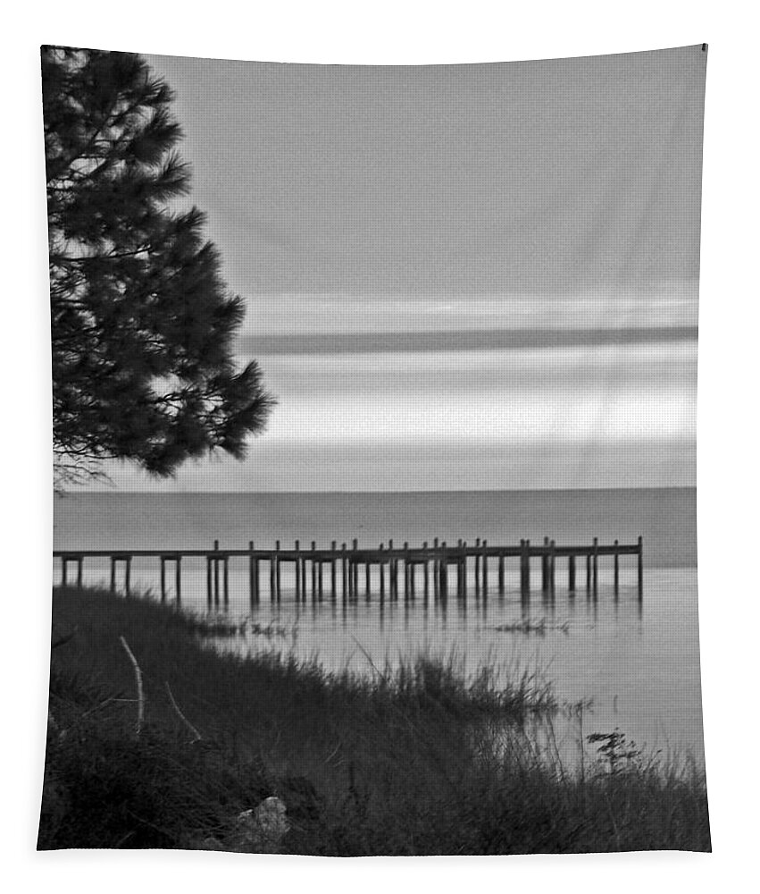 Ocean Tapestry featuring the photograph View of the Old Dock by Jennifer Robin