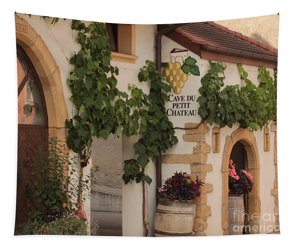 Switzerland Tapestry featuring the photograph Vine cellar by Amanda Mohler