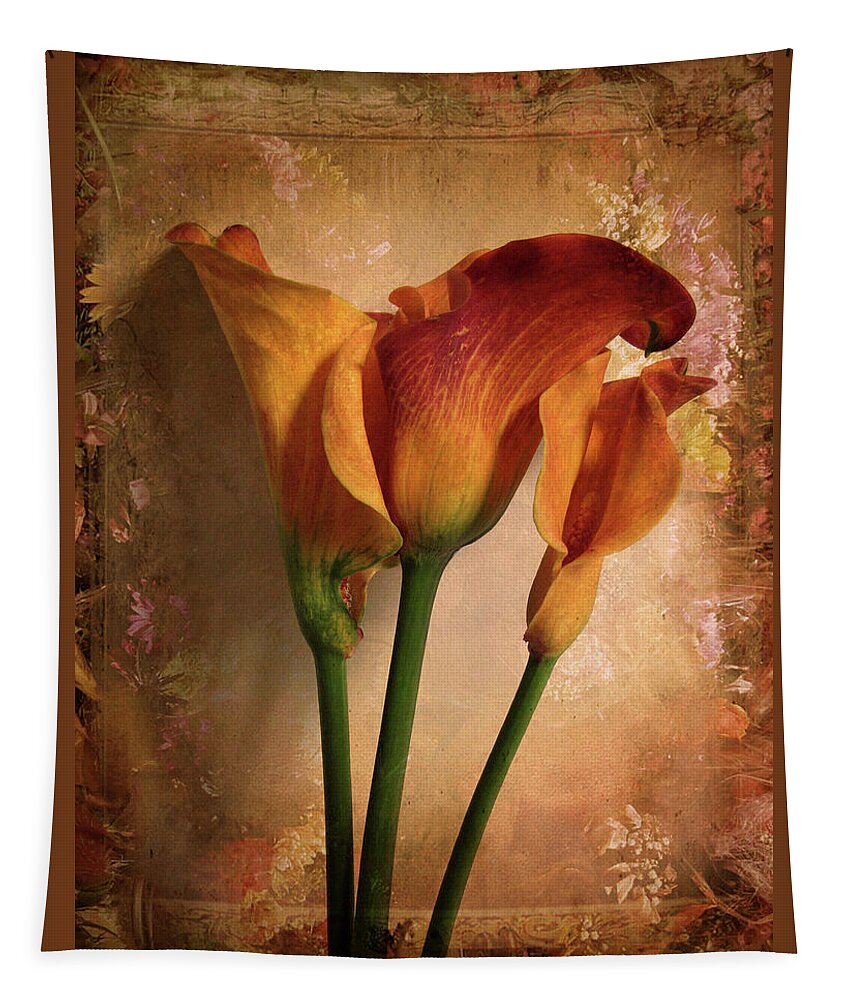 Flower Tapestry featuring the photograph Vintage Calla Lily by Jessica Jenney