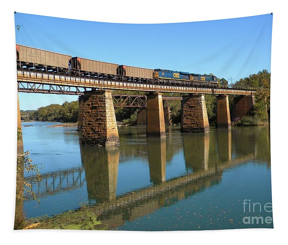 Postcard Tapestry featuring the digital art Visit Columbia South Carolina by Matthew Seufer