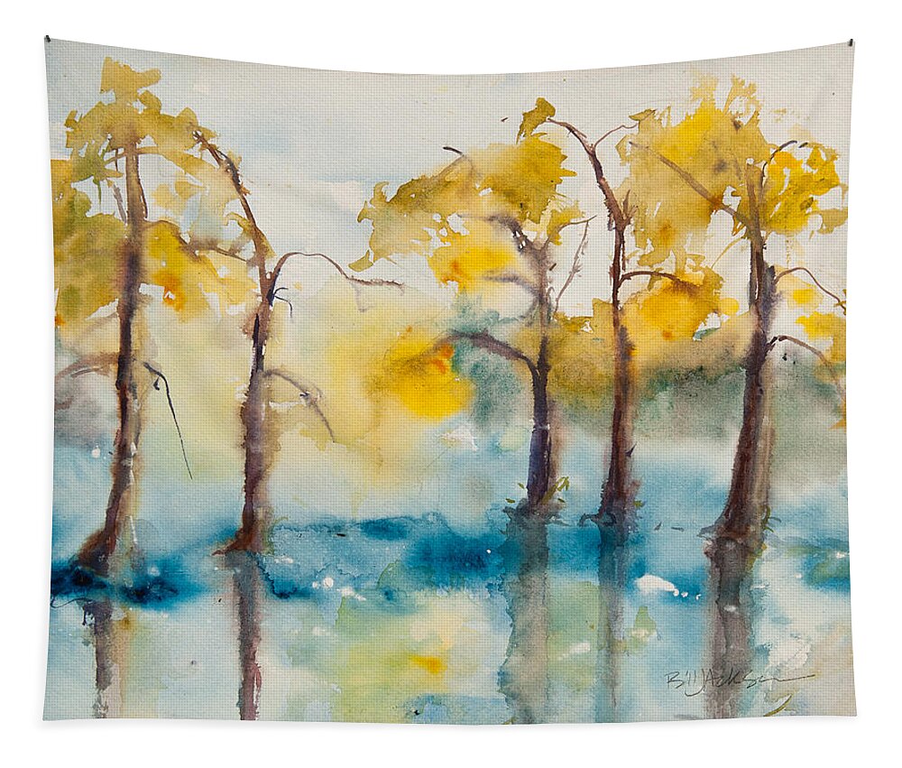 Mississippi Landscape Tapestry featuring the painting Wall Doxey 1 by Bill Jackson