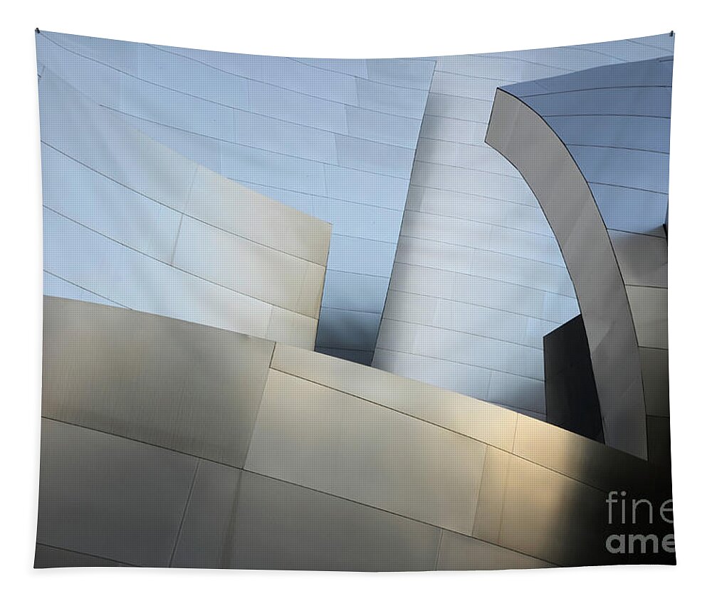 Frank Gehry Tapestry featuring the photograph Walt Disney Concert Hall 1 by Bob Christopher
