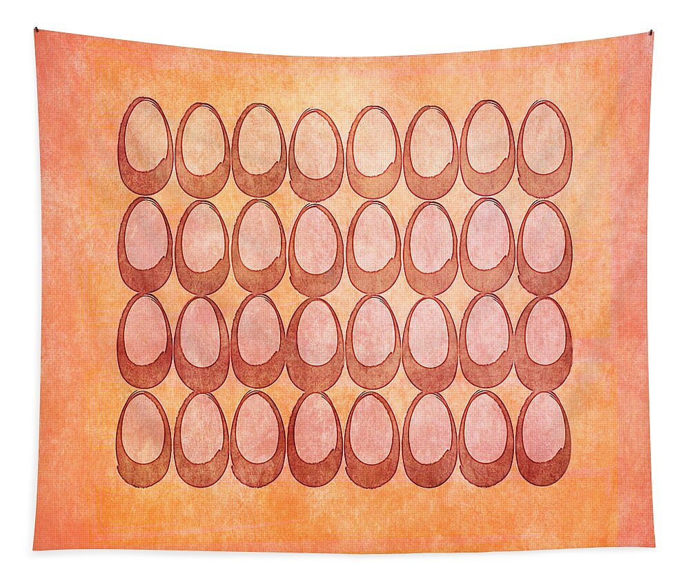 Eggs Tapestry featuring the digital art Warm Eggs by Lenny Carter