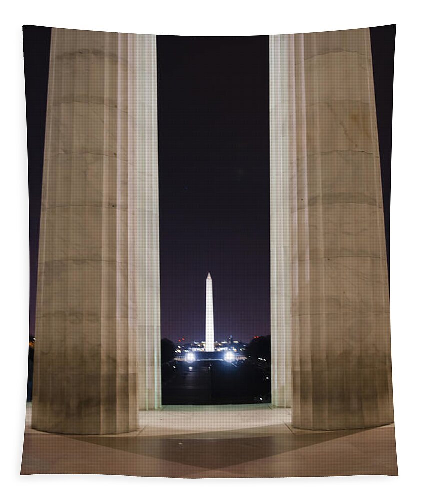 Nuview Tapestry featuring the photograph Washington Monument by Theodore Jones