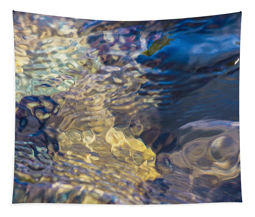 Water Monster Tapestry featuring the painting Water Monster by Omaste Witkowski