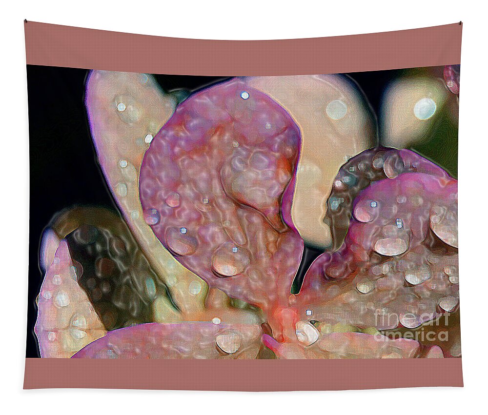 Hydrangea Tapestry featuring the digital art Watery Hydrangea by Lynellen Nielsen