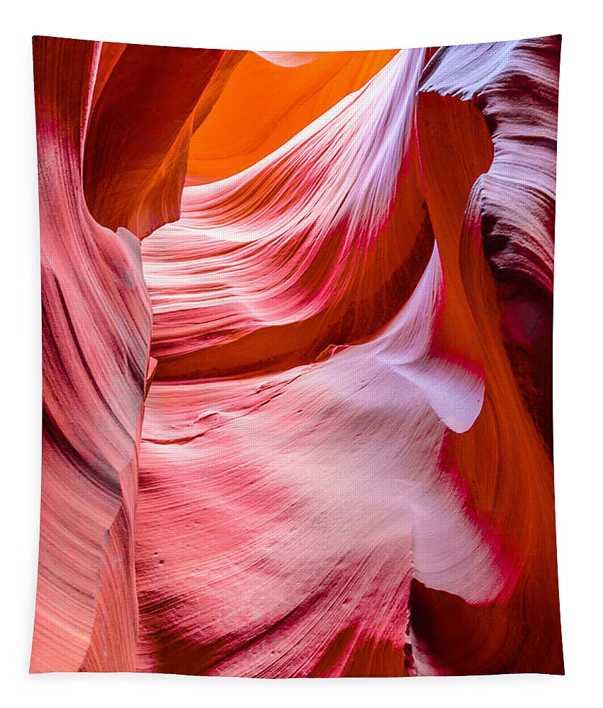 Antelope Canyon Tapestry featuring the photograph Waves of Redrock by Jason Chu