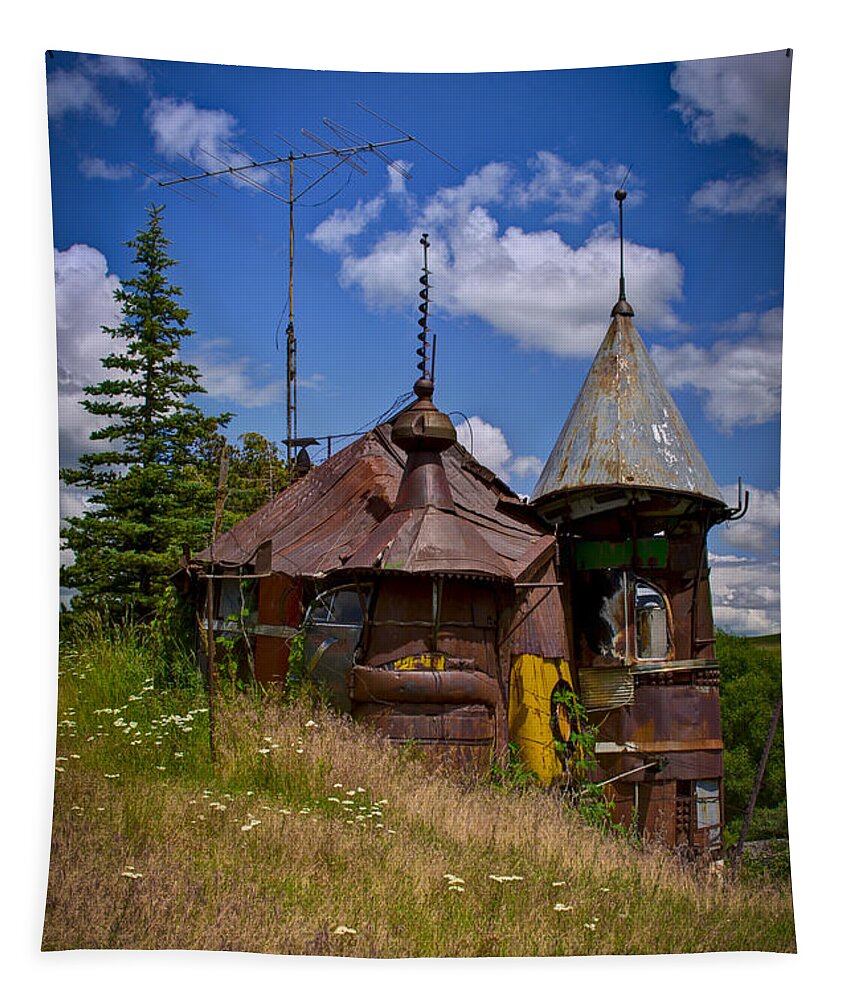 Junk Castle Tapestry featuring the photograph We are not in Kansas Anymore by David Patterson