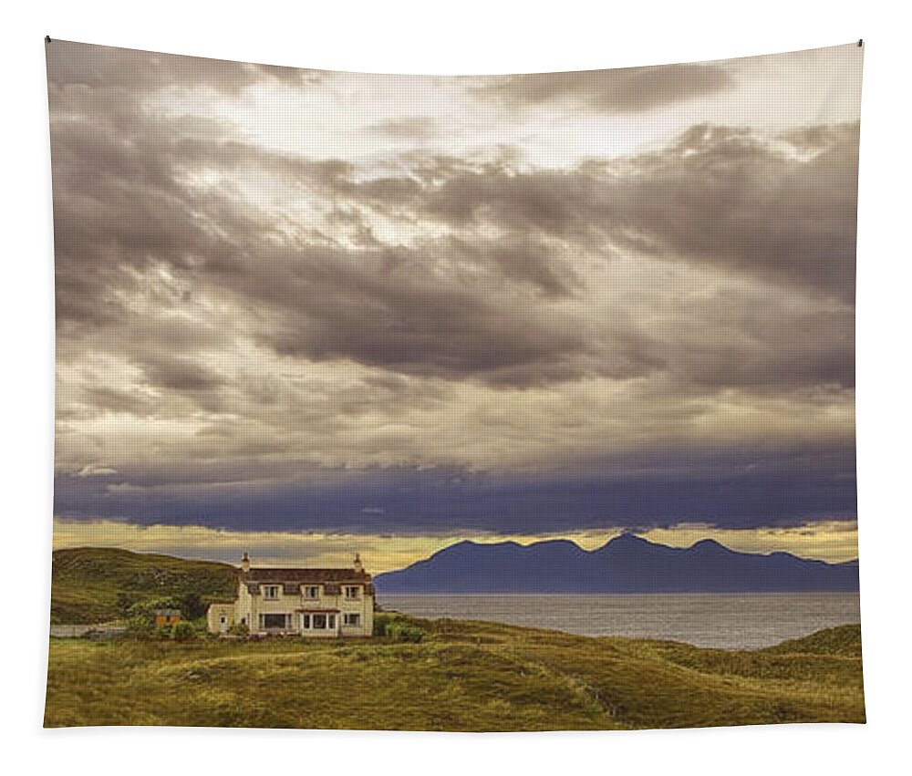 Scotland Tapestry featuring the photograph West Highlands Home - Scotland - Isle of Rum - Landscape by Jason Politte