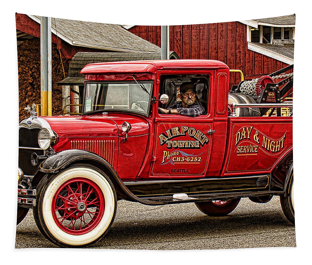 Tow Truck Tapestry featuring the photograph When you need a Tow by Ron Roberts