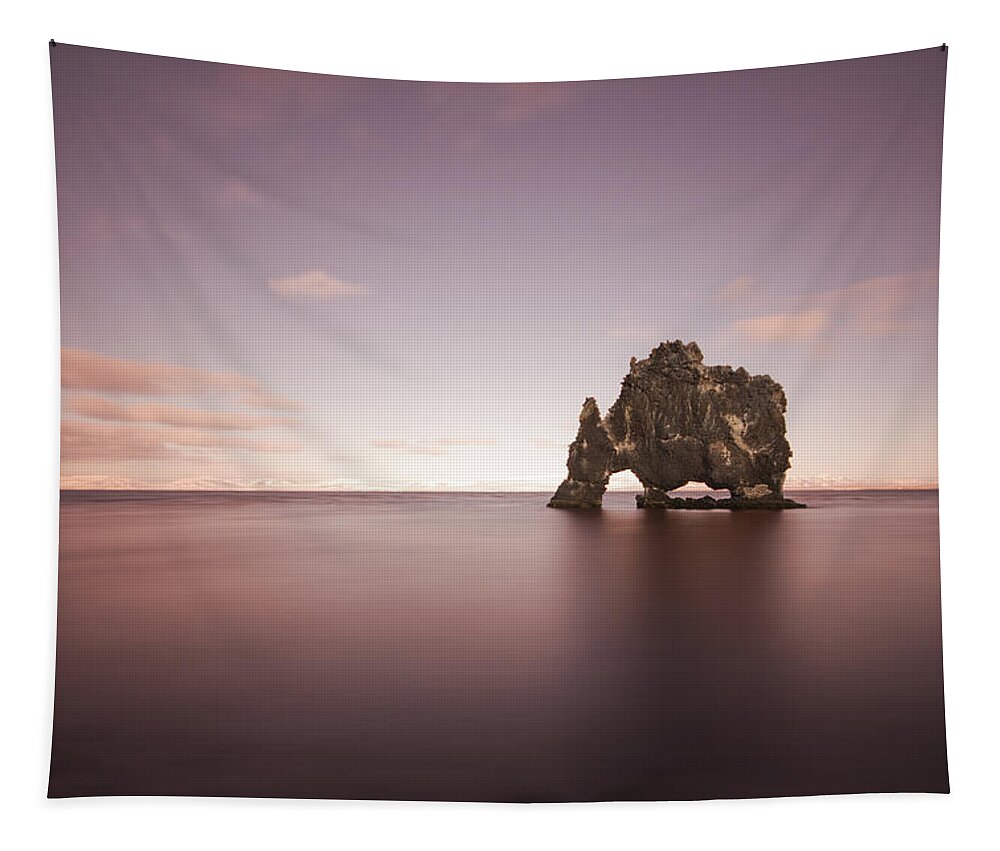 Hvitserkur Tapestry featuring the photograph Whisper Of An Ancient Rock by Evelina Kremsdorf