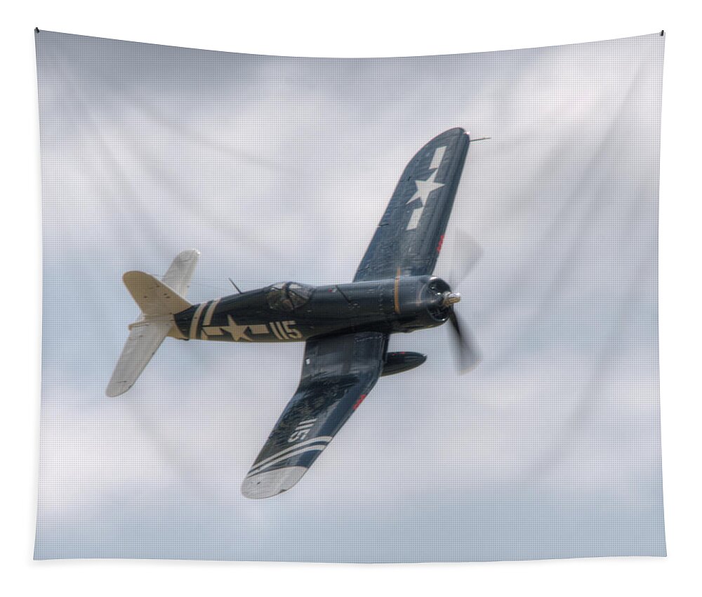 Warbird Tapestry featuring the photograph Whistling Death by Jeff Cook