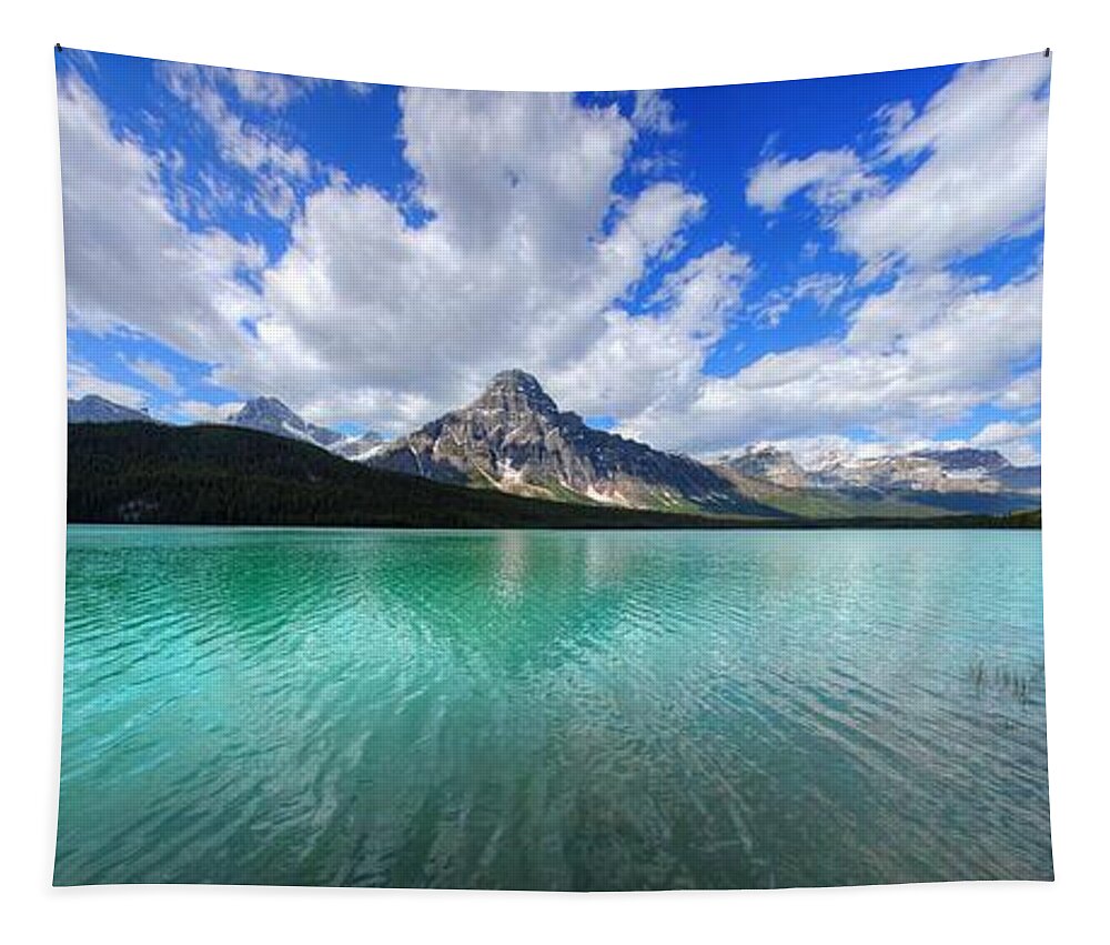 Banff Tapestry featuring the photograph White Pyramid by David Andersen