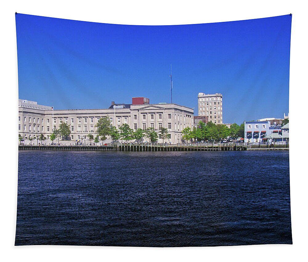Photography Tapestry featuring the photograph Wilmington, Nc Skyline by Panoramic Images