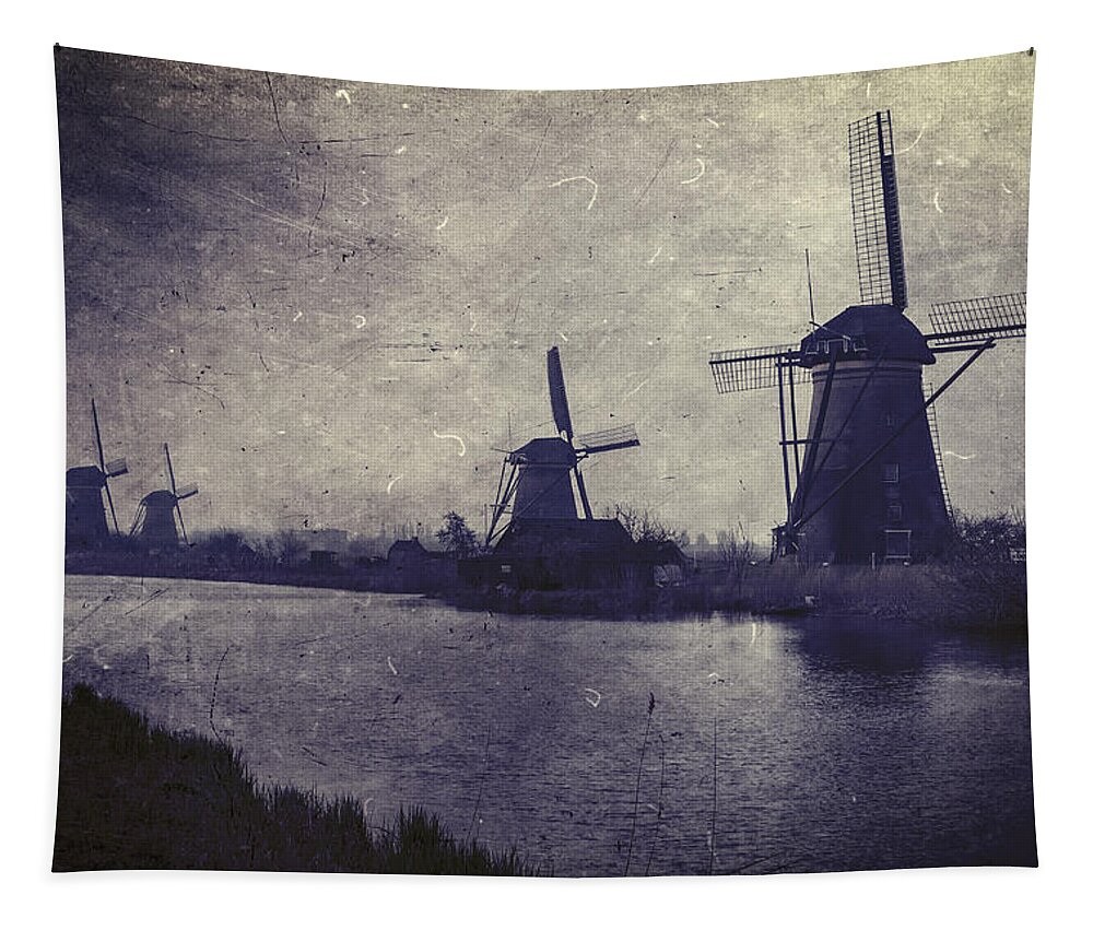 Mill Tapestry featuring the photograph Windmills by Joana Kruse