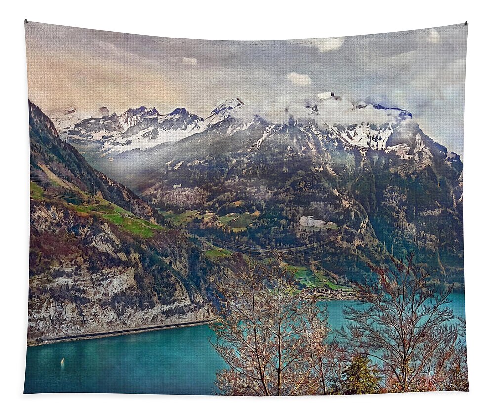 Switzerland Tapestry featuring the photograph Winter meets Spring by Hanny Heim