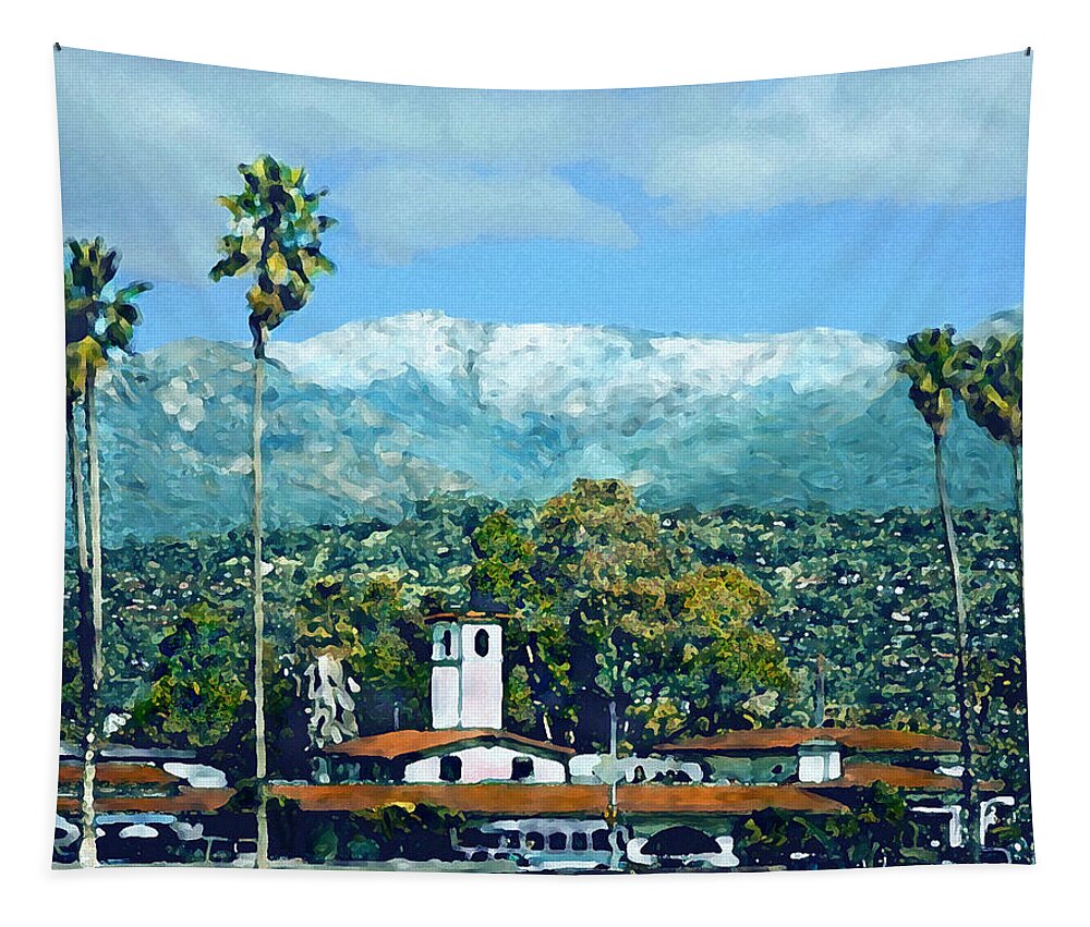 Landscape Tapestry featuring the photograph Winter Paradise Santa Barbara by Kurt Van Wagner
