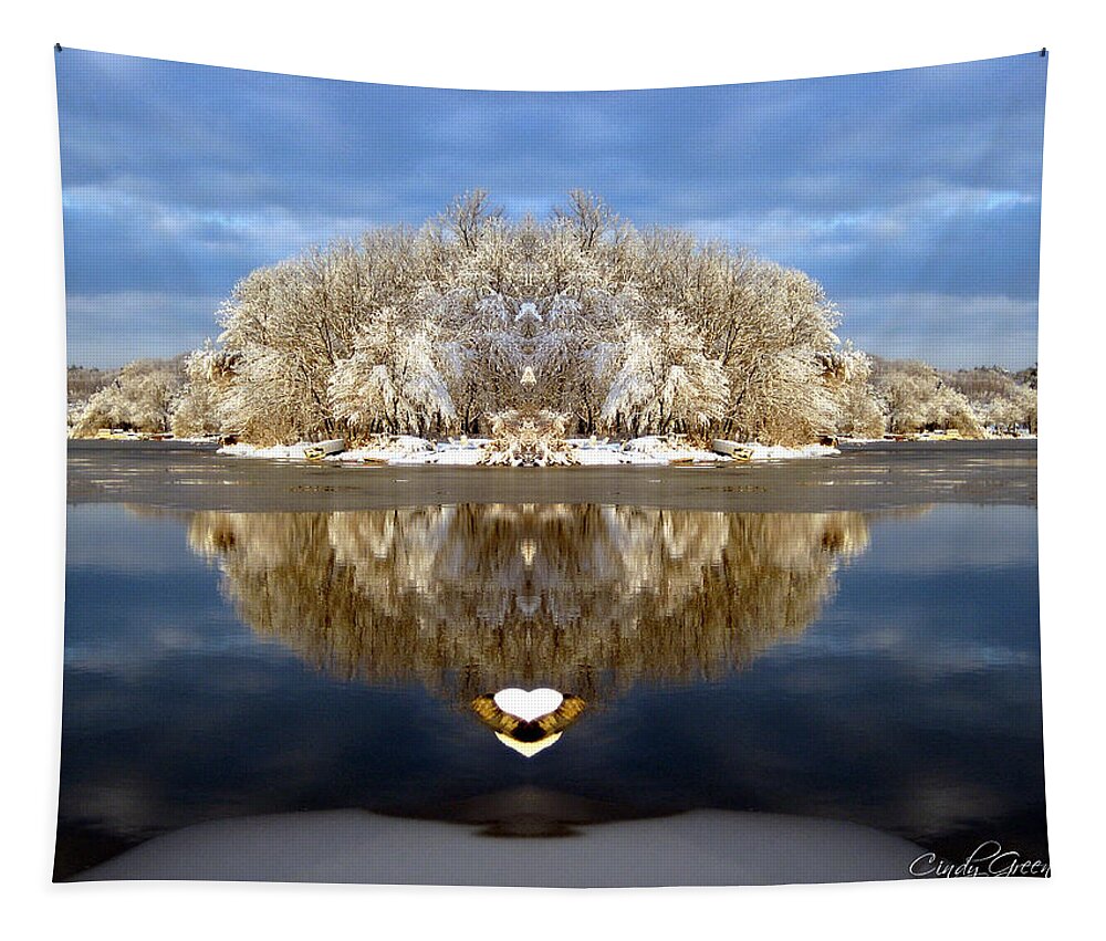 Winter Tapestry featuring the photograph Winter Wonderland Love by Cindy Greenstein