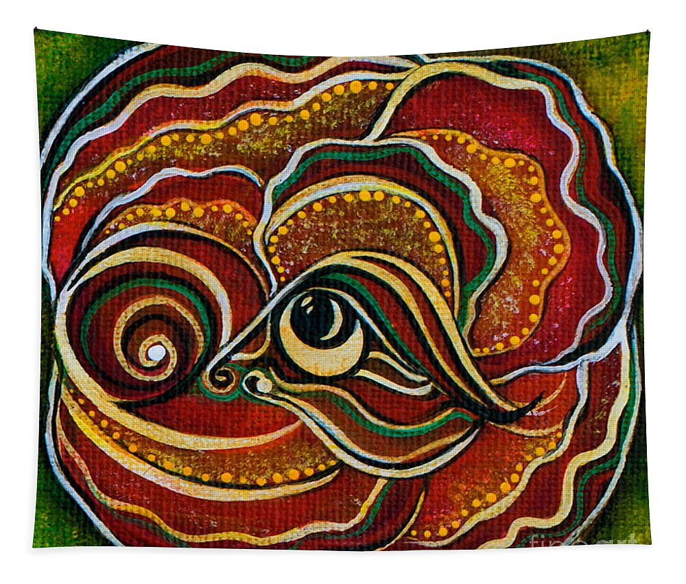 Third Eye Painting Tapestry featuring the painting Wisdom Spirit Eye by Deborha Kerr