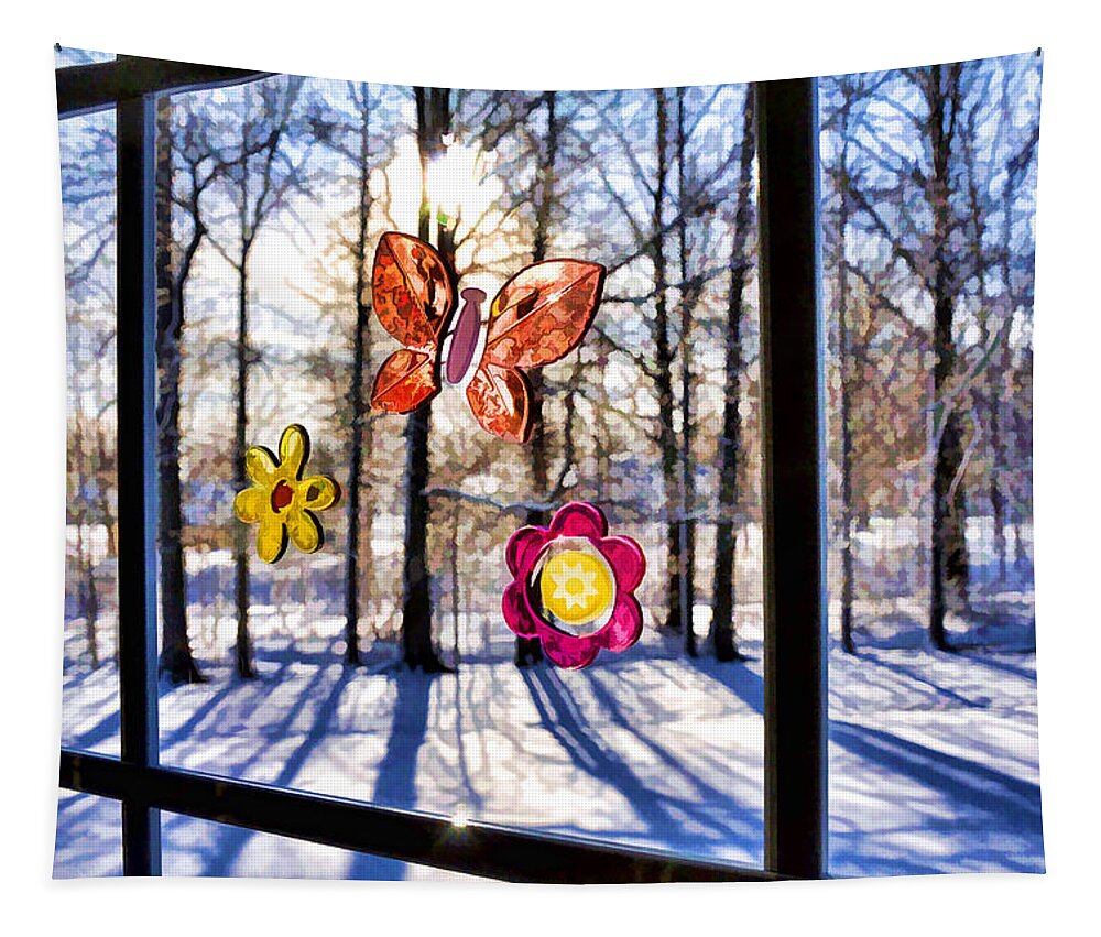 Nature Tapestry featuring the photograph Wishing For Spring 1 by Mark Madere