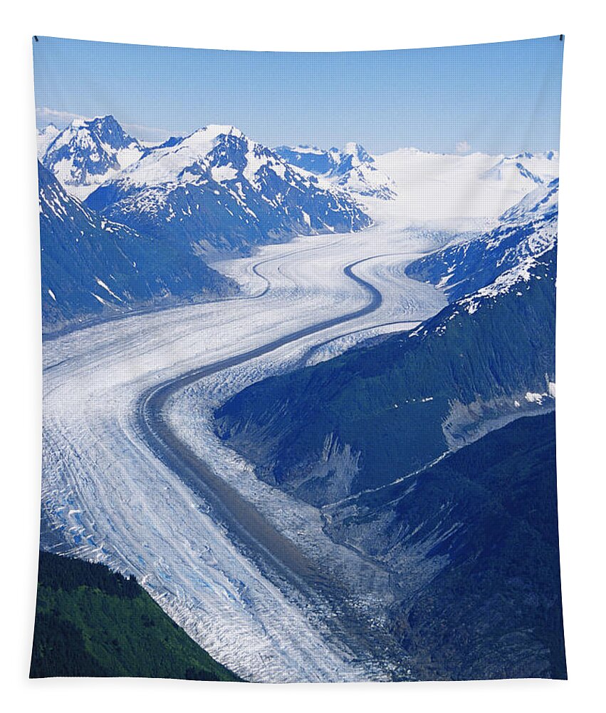 Glacier Tapestry featuring the photograph Wright Glacier by Gregory G. Dimijian, M.D.