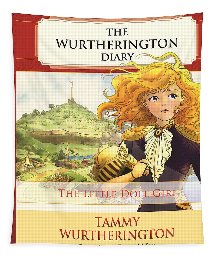 The Wurtherington Diary: The California Gold Rush Art By Duy Truong. Fantasy Tapestry featuring the painting Wurtherington Diary Cover by Reynold Jay