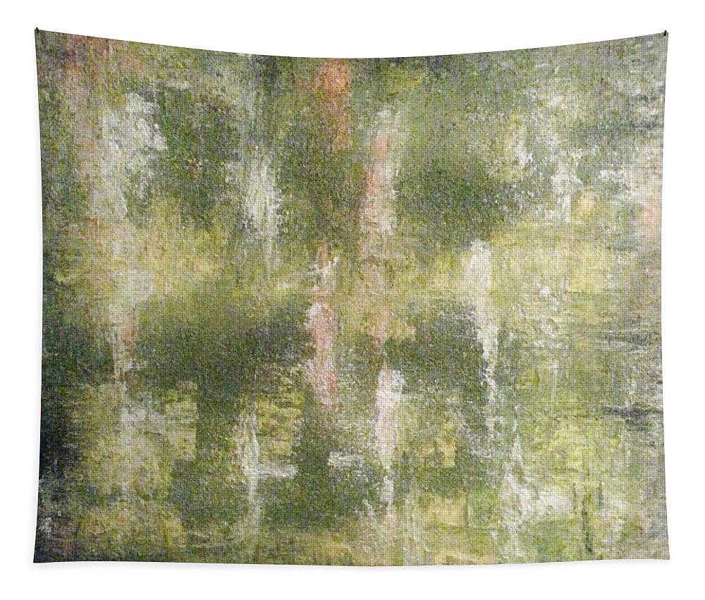 Abstract Painting Tapestry featuring the painting Y - liesi by KUNST MIT HERZ Art with heart