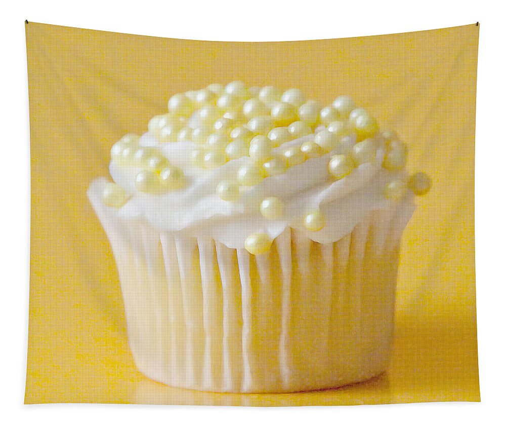 Cupcake Tapestry featuring the photograph Yellow Sprinkles by Art Block Collections