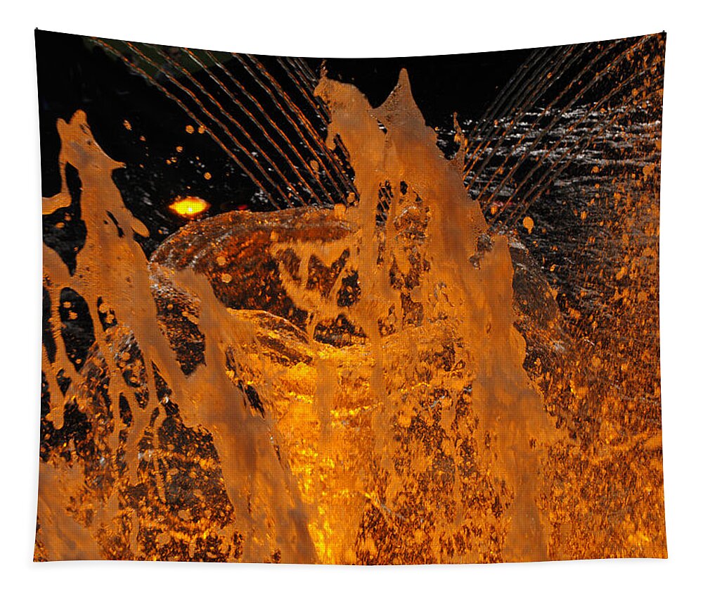 Yellow Tapestry featuring the photograph Yellow Vortex by Glory Ann Penington