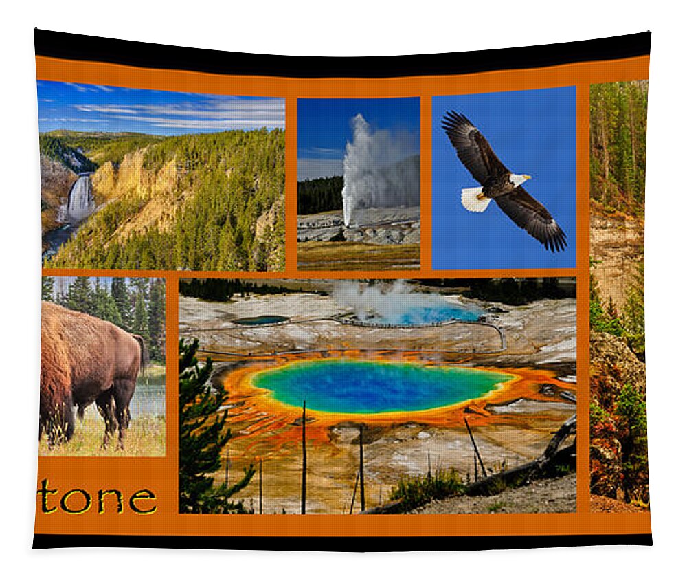 Yellowstone Tapestry featuring the photograph Yellowstone National Park by Greg Norrell