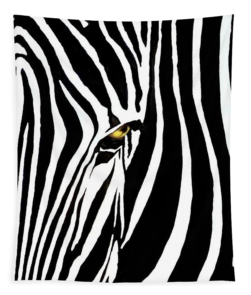 Zebra Tapestry featuring the photograph Zebressence by Dan Holm