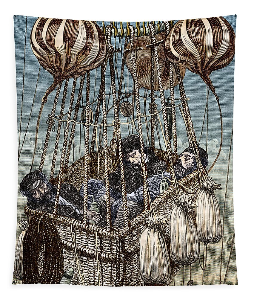 Science Tapestry featuring the photograph Zenith Balloon Tragedy, 1875 by Science Source