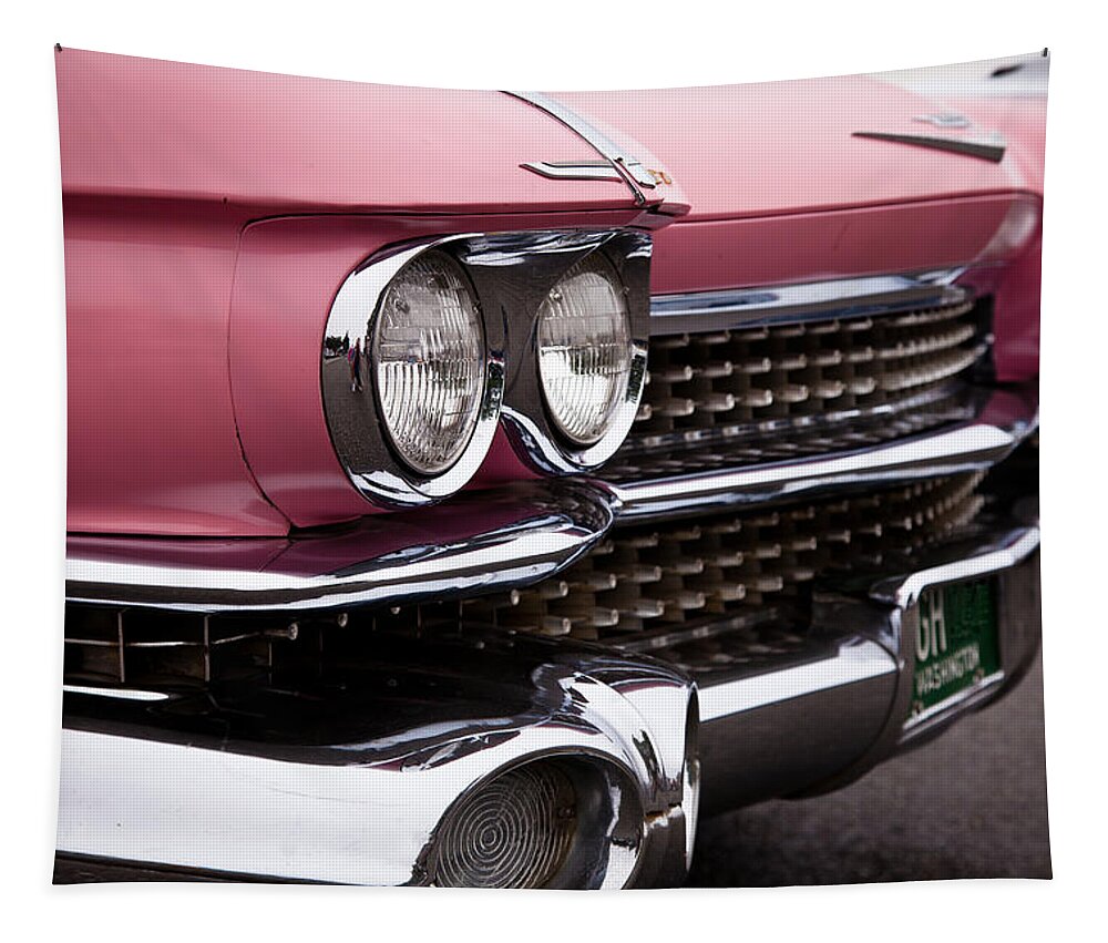 59 Tapestry featuring the photograph 1959 Cadillac Convertible by David Patterson