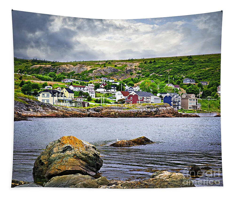 Fishing village in Newfoundland 2 Tapestry by Elena Elisseeva - Fine Art  America