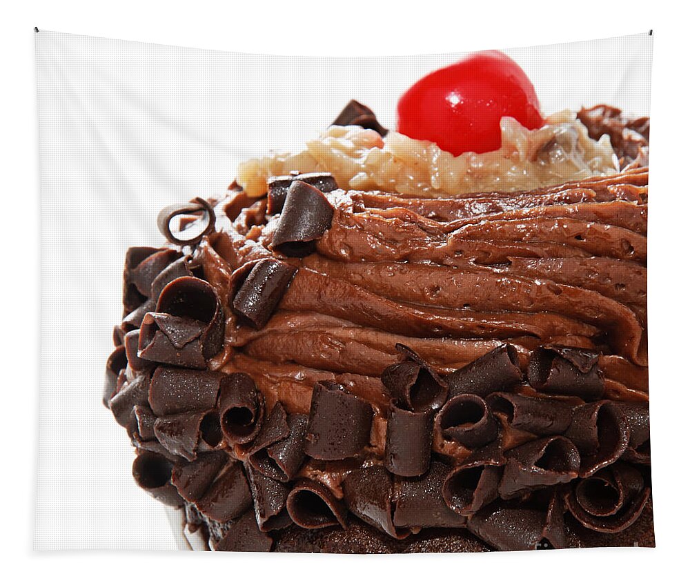 Andee Design German Chocolate Cupcake Tapestry featuring the photograph German Chocolate Cupcake 3 by Andee Design