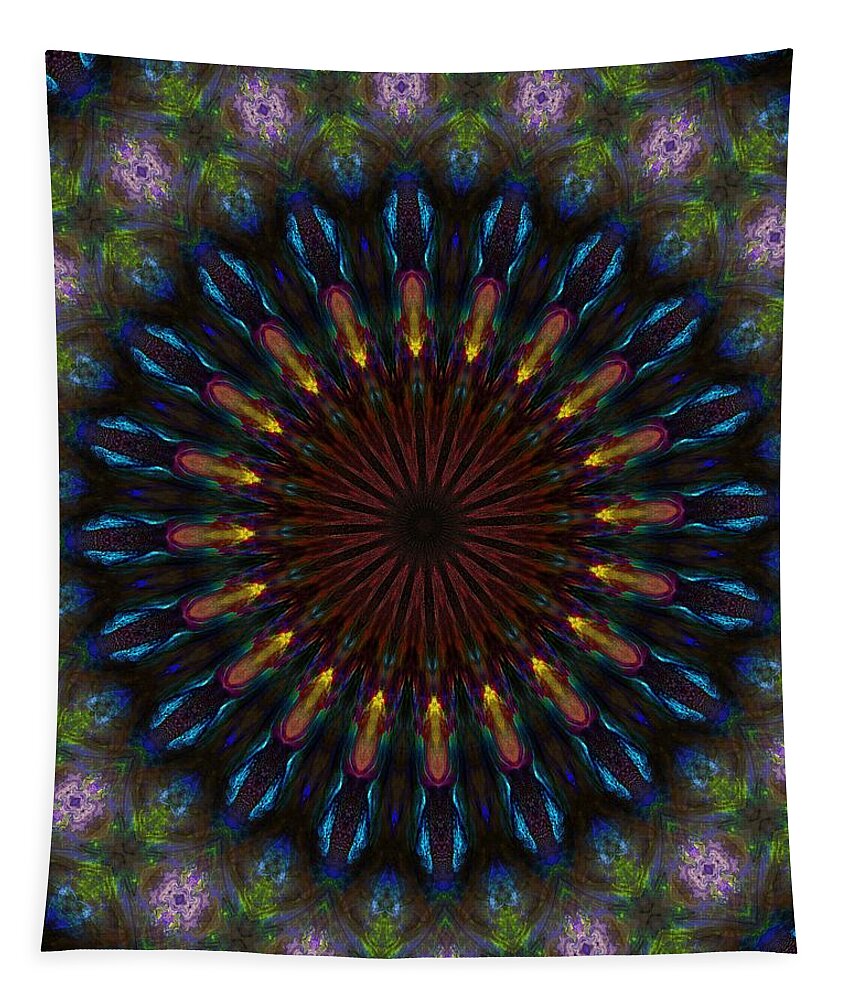 Fine Art Tapestry featuring the digital art 10 Minute Art 120611A by David Lane