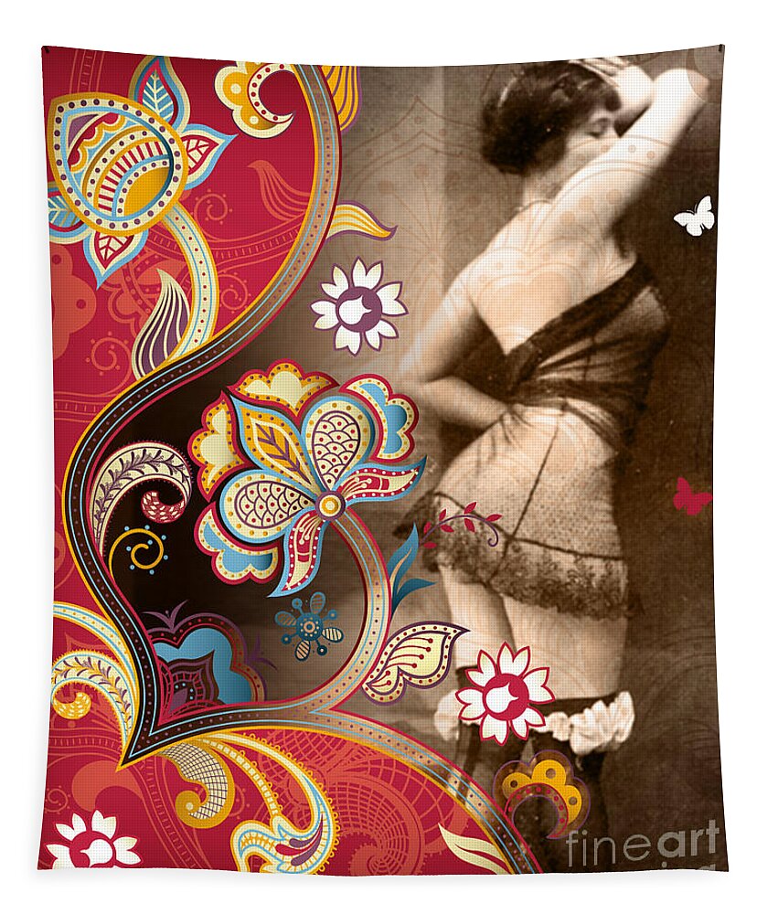 Nostalgic Seduction Tapestry featuring the photograph Nostalgic Seduction Goddess #105 by Chris Andruskiewicz