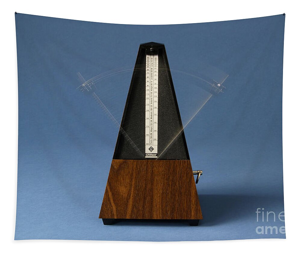 Time Tapestry featuring the photograph Metronome #2 by Photo Researchers, Inc.