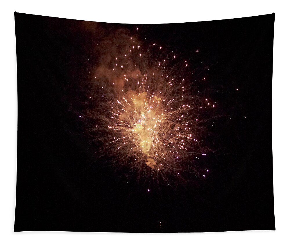 Lehtokukka Tapestry featuring the photograph Fireworks #3 by Jouko Lehto